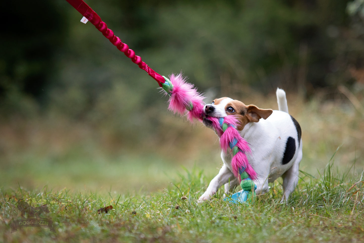 Elastisk fleece og fuskepelsflette M