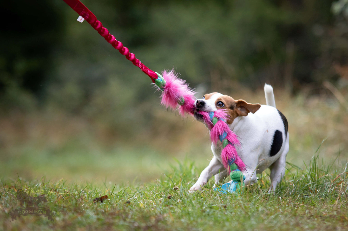 Elastisk fleece og fuskepelsflette M