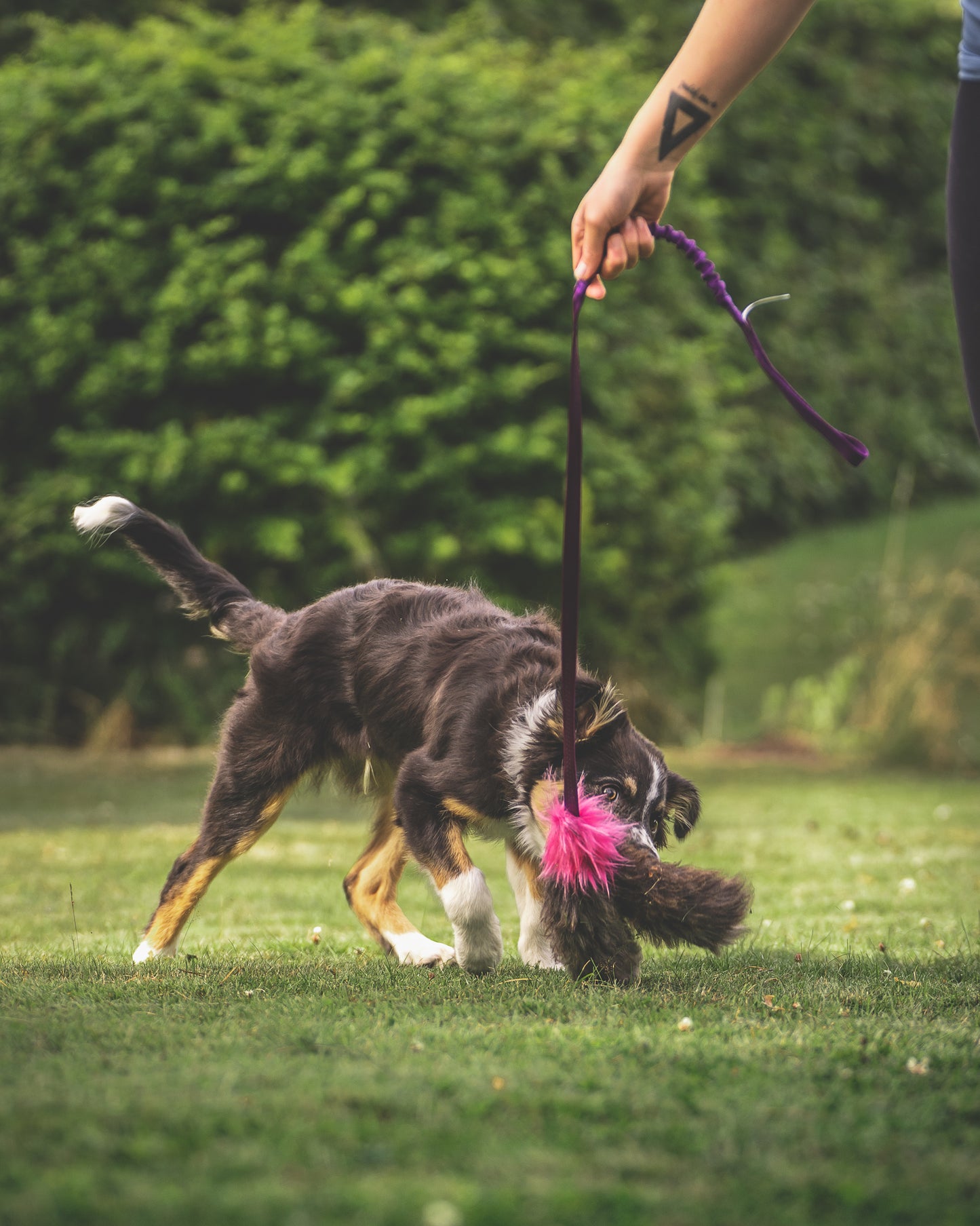 Elastik blackfiskjager med fåreskinn
