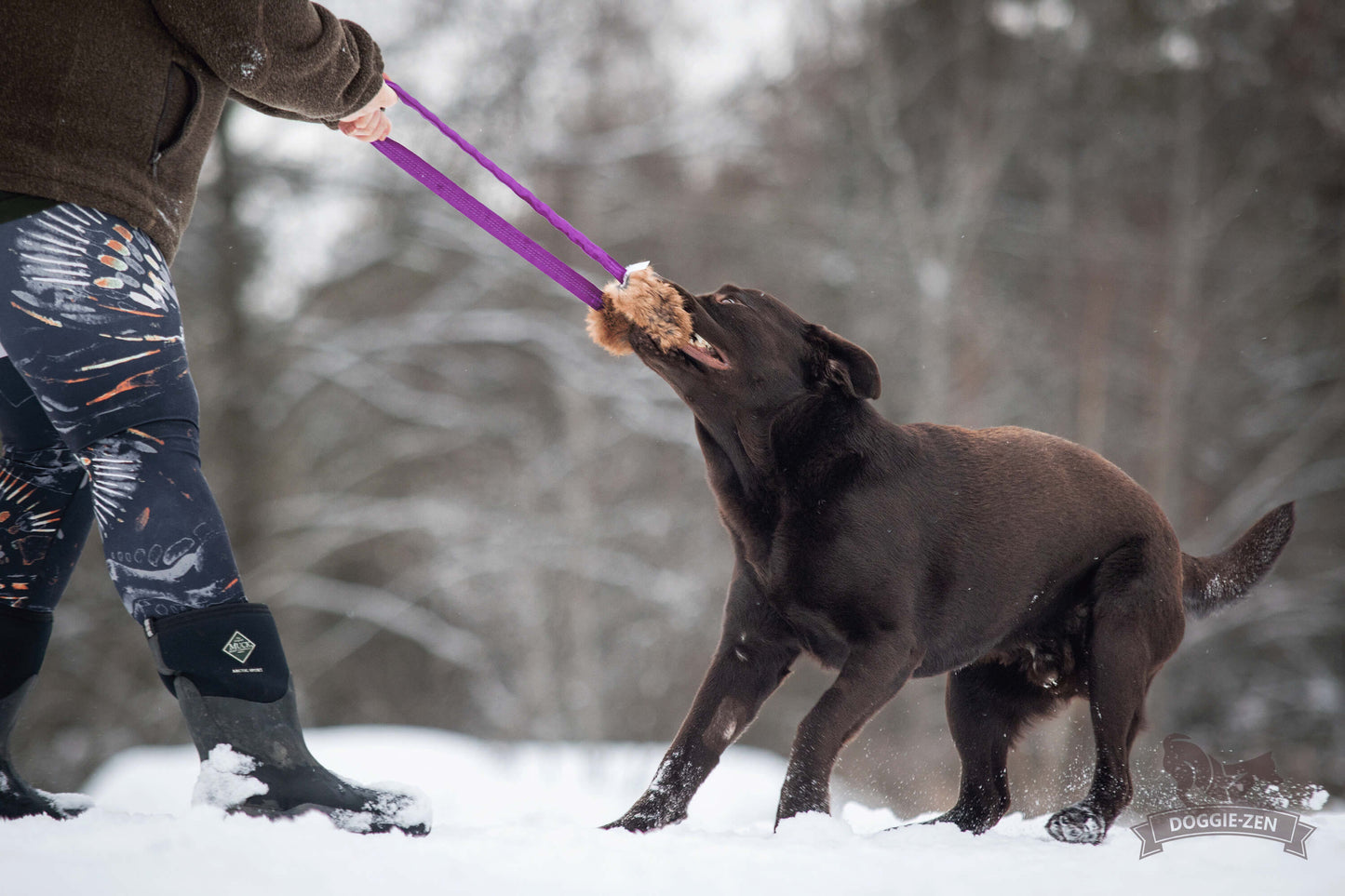 Elastisk ring med kaninskinn